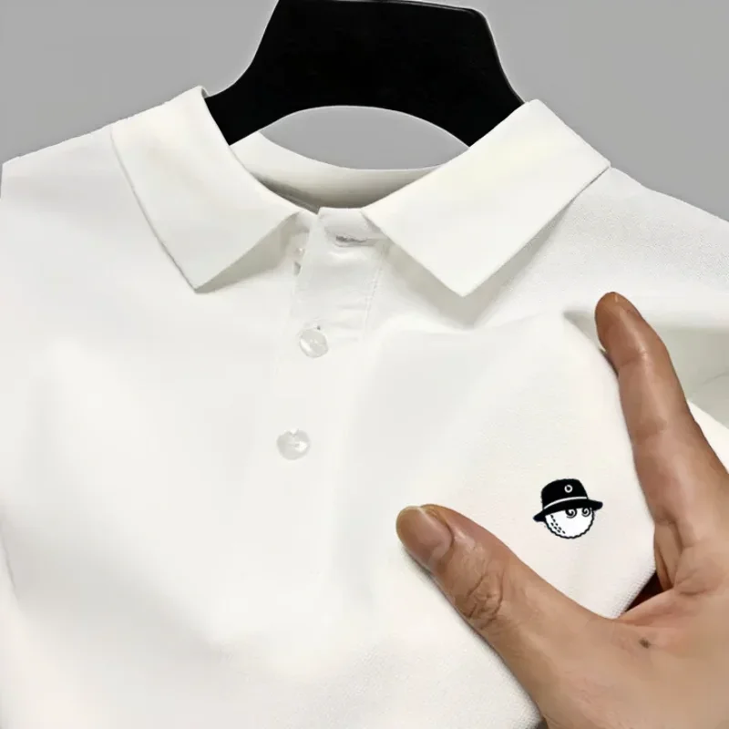2026 Plus Size Men's Polo Shirt Big and Tall Short Sleeve Cotton Tee Solid Color Business Casual Office Wear 3XL 4XL