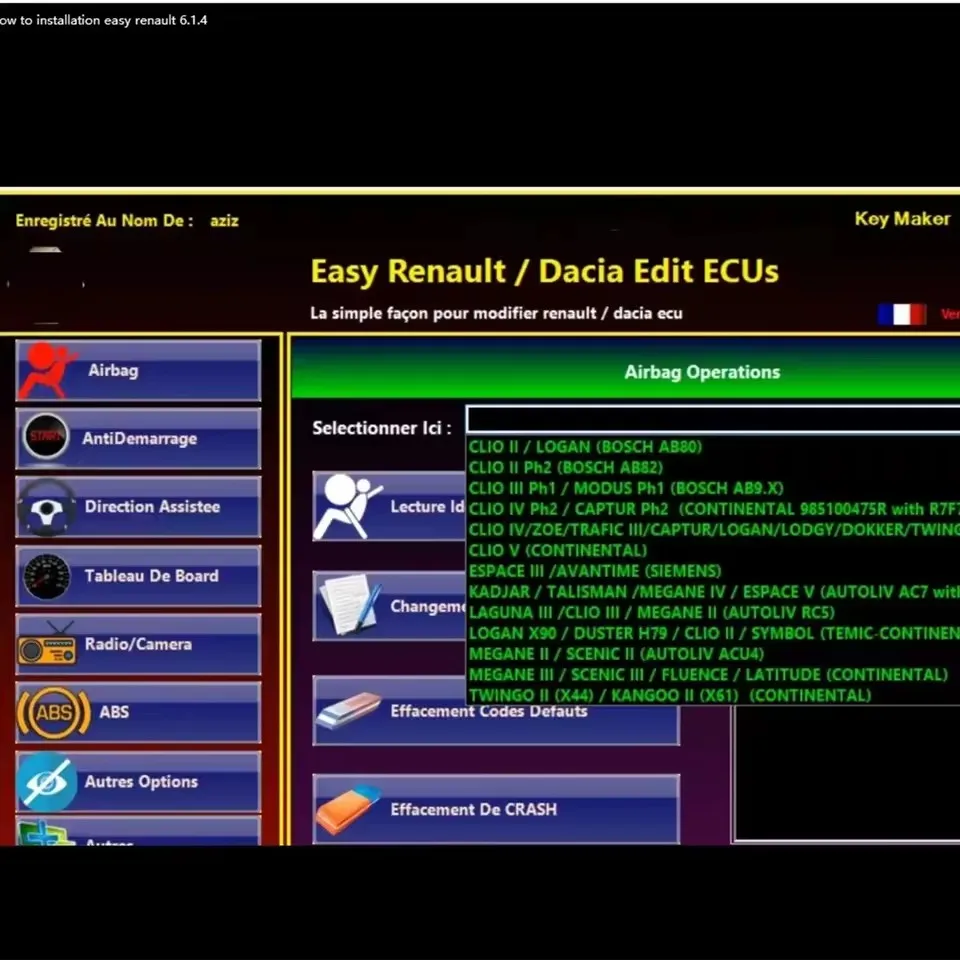 New Easy Renault 6.1.4   Software voor Renault ECU