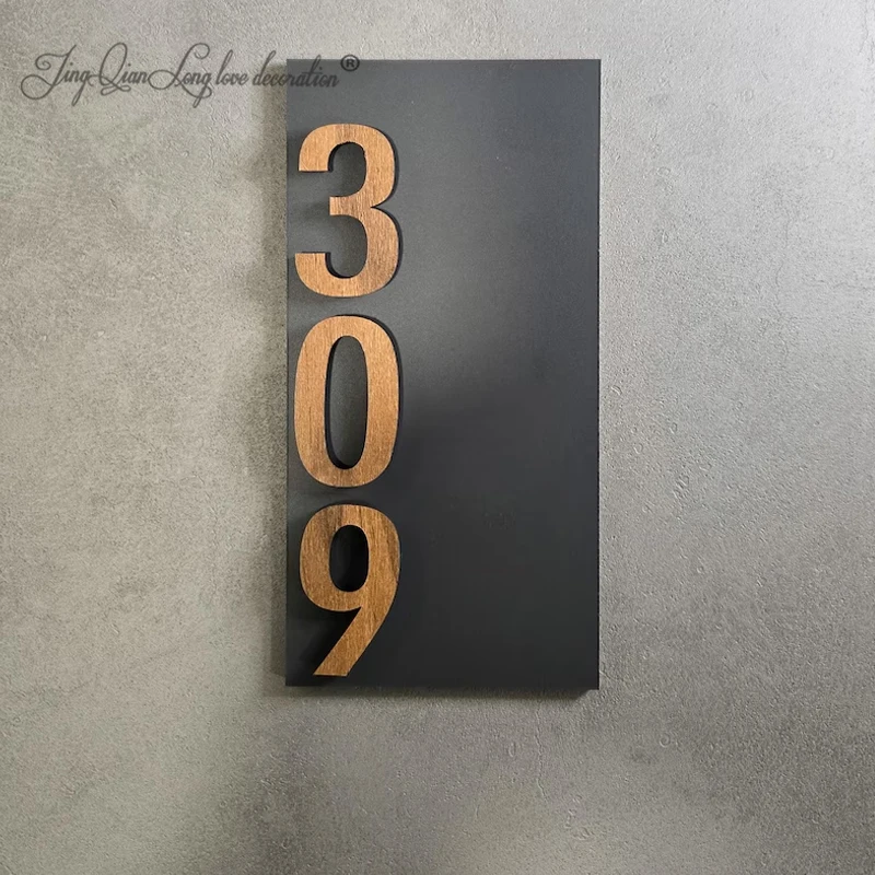 Unit Door Numbers, Interior Modern Number Plague, Room Number Sign, Custom Hotel Room Sign
