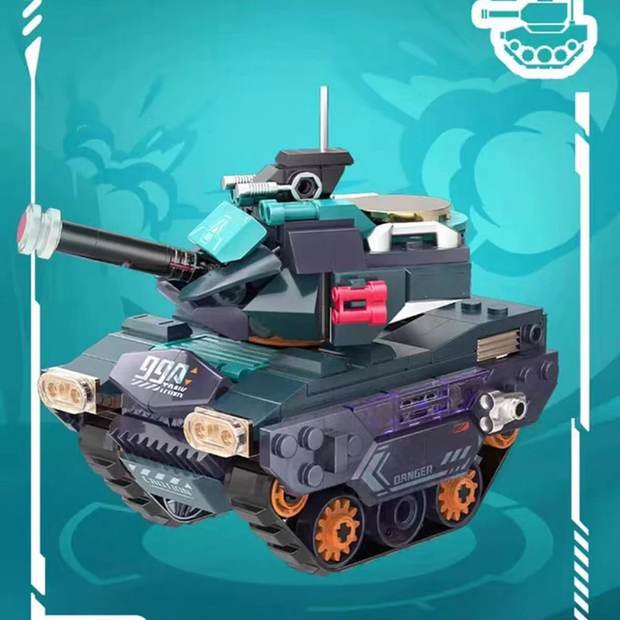

City Dream Hero Series Main Battle Tank building blocks. Green tanks, desktop ornaments, gifts for tank enthusiasts.
