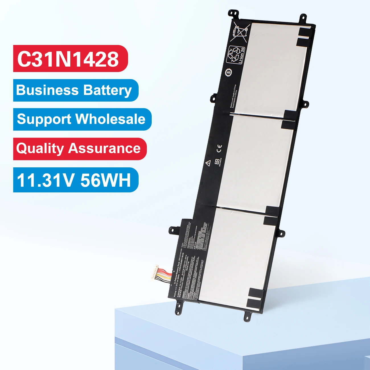 KingSener C31N1428 Laptop Battery For ASUS Zenbook UX305L UX305LA UX305UA C31N1428 3ICP5/91/91 11.31V 56WH