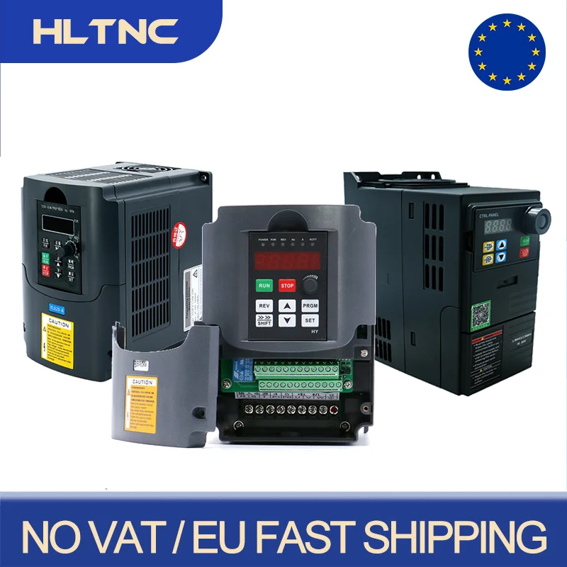 EU 2.2KW 1.5KW HY YL620 HS320 VFD 220V 1PH Input and 3PH Output Variable Frequency Converter Drive For Spindle Speed Controller