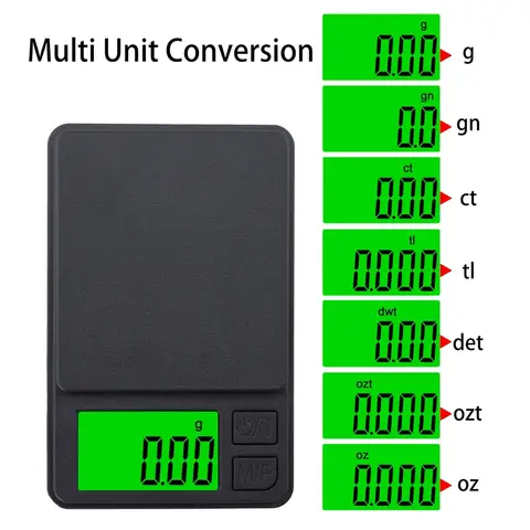 Digital Pocket Scale Weigh Gram Scale Accuracy 500g/0.01g Mini Jewelry Scale