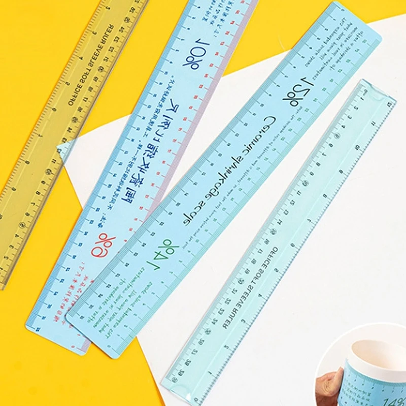 Ceramic Shrinkage Scale Set Plastic Soft Ruler Multifunctional Drawing Measurer Pottery Tools