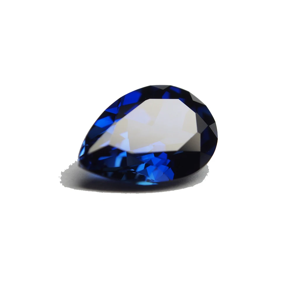 Hochwertiger blauer Saphir, 12×16 mm, birnenförmiger Schliff, Mohs-Härte, Edelstein für Schmuckherstellung/Sammlung/Geschenkstein – Detail 6