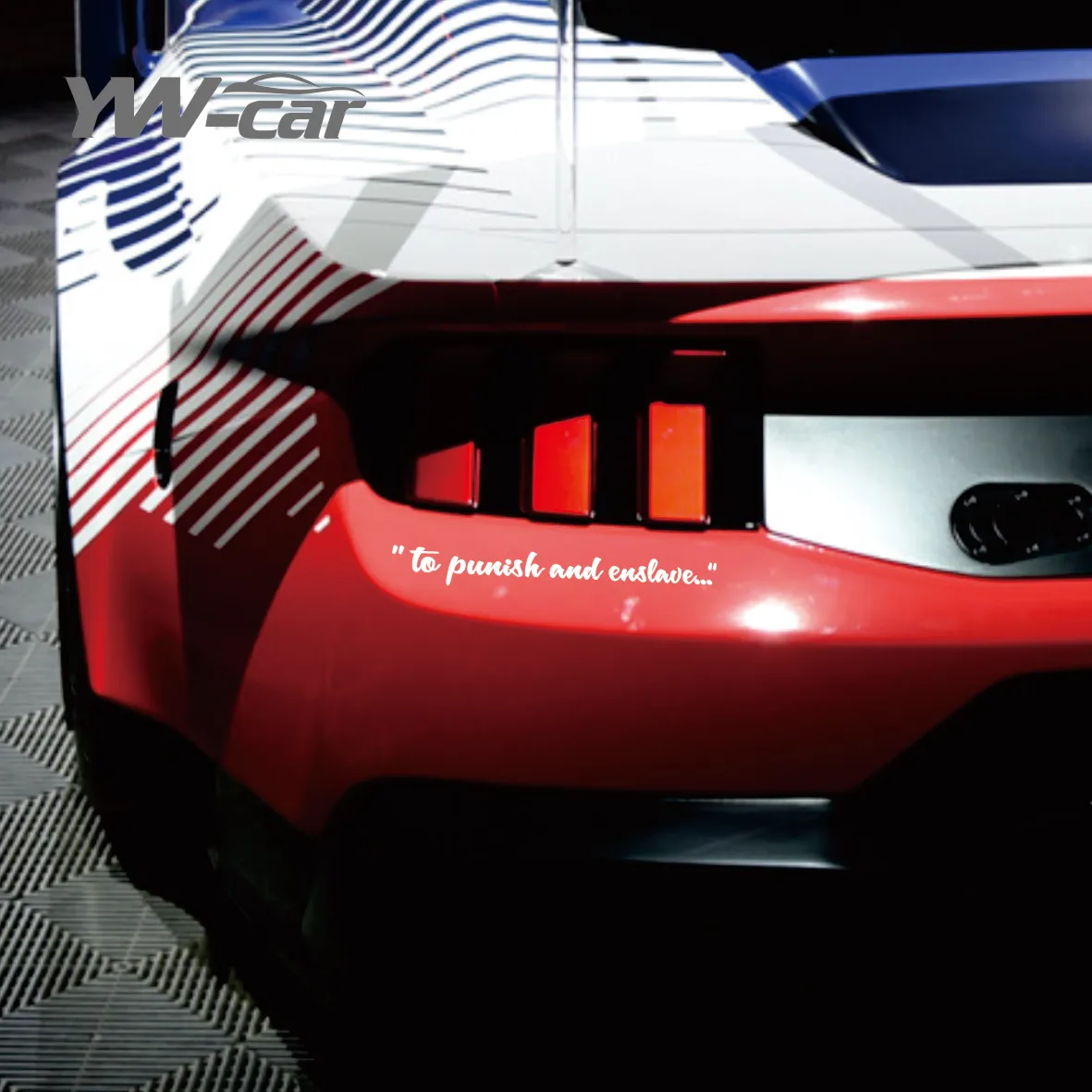 

2x Punish & Enslave Funny Transformers Barricade Sticker - JDM Vinyl Decals for Car Styling