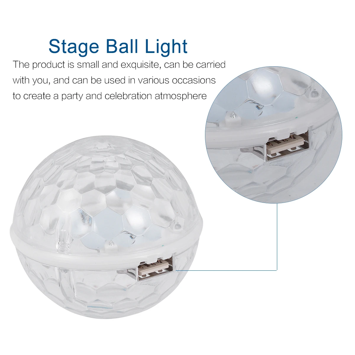 

1pc Led Light Mini Usb Powered For Party Disco Stage Dj Karaoke Room Decor Strobe Lamp Strobe Lamp