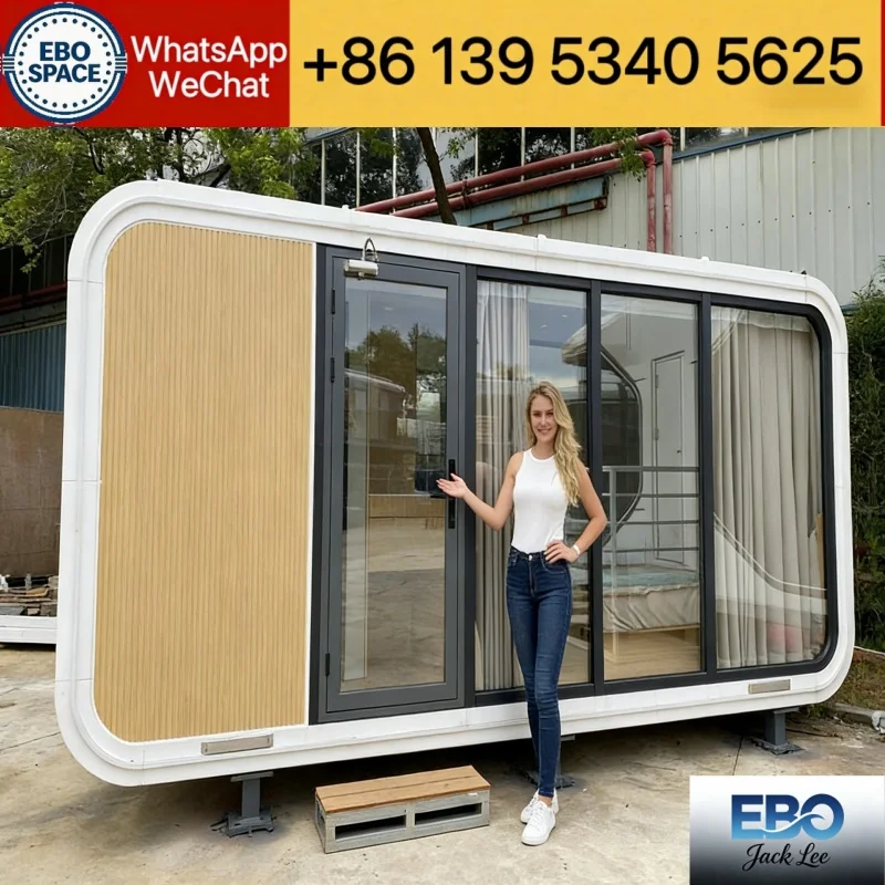 30ft expandable prefab house modular container villa forest cabin tiny home low cost fast installation with shower kitchen outd