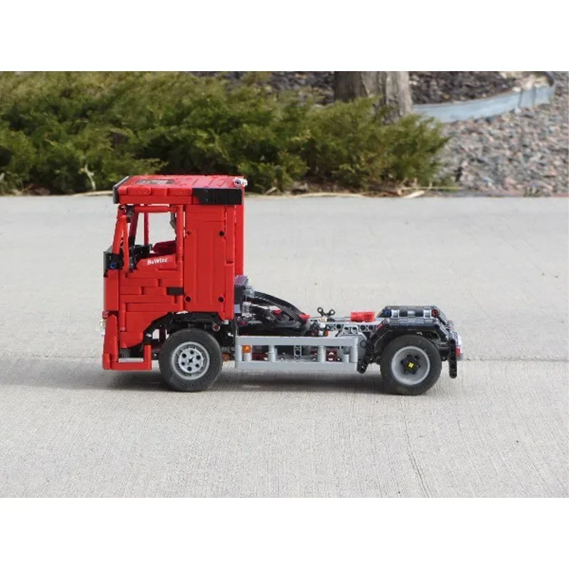 MOC-144484 Red Cargo Transport Truck FH 500 Building Block Model 1498 Parts Children's Birthday Building Blocks Toy Gift