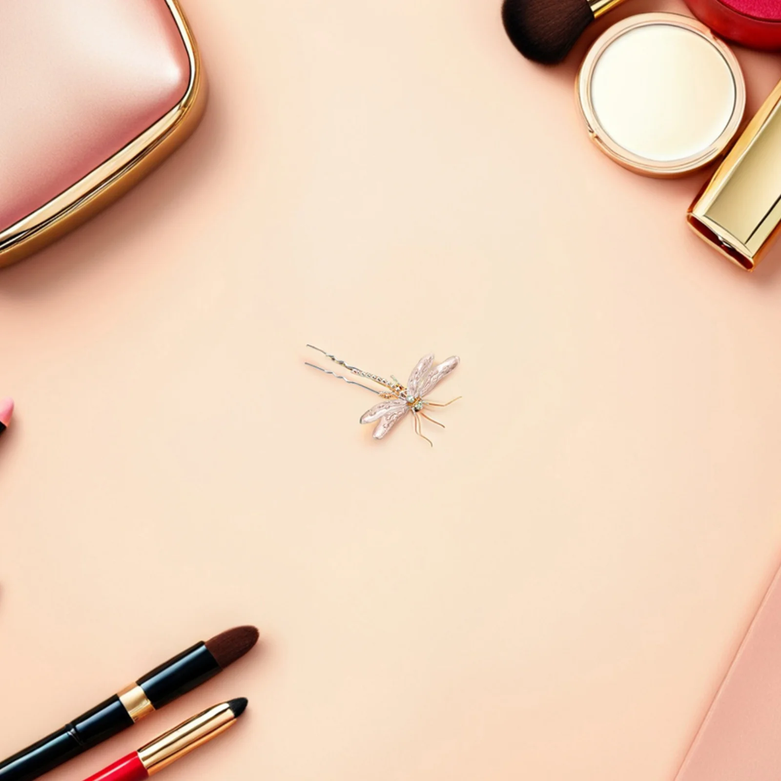 

Fork Elegant Women Pin Durable Alloy Retro Hair Stick For Daily Wedding Bridal Hair Accessories Dragonfly Design