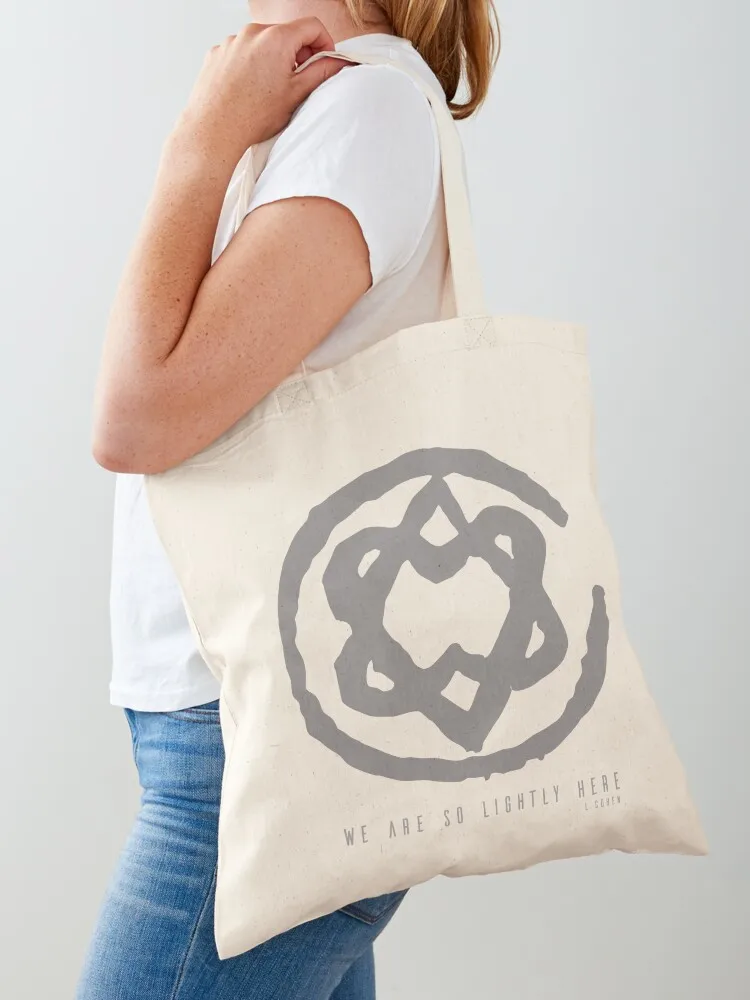 so lightly here / Tribute to Leonard Cohen Tote Bag shopping bag personalized tote bag Cloth bags Woman shopper