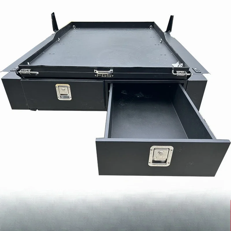 Suitable for Great Wall Cannon single-layer pickup storage box, drawer tray modified off-road wind