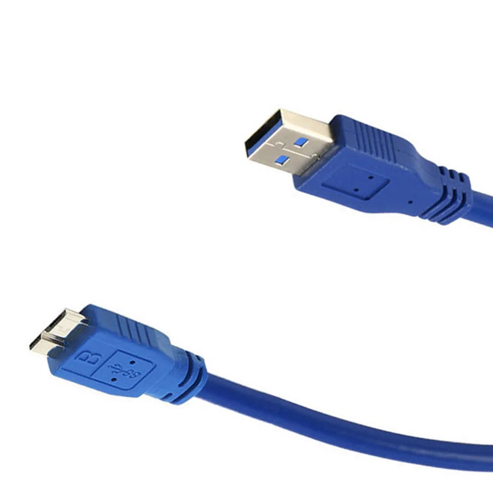 High Speed USB 3 0 Cord Cable with Blue Color for SEAGATE Backup Plus Slim Portable External Hard Drive HDD, 35cm Length