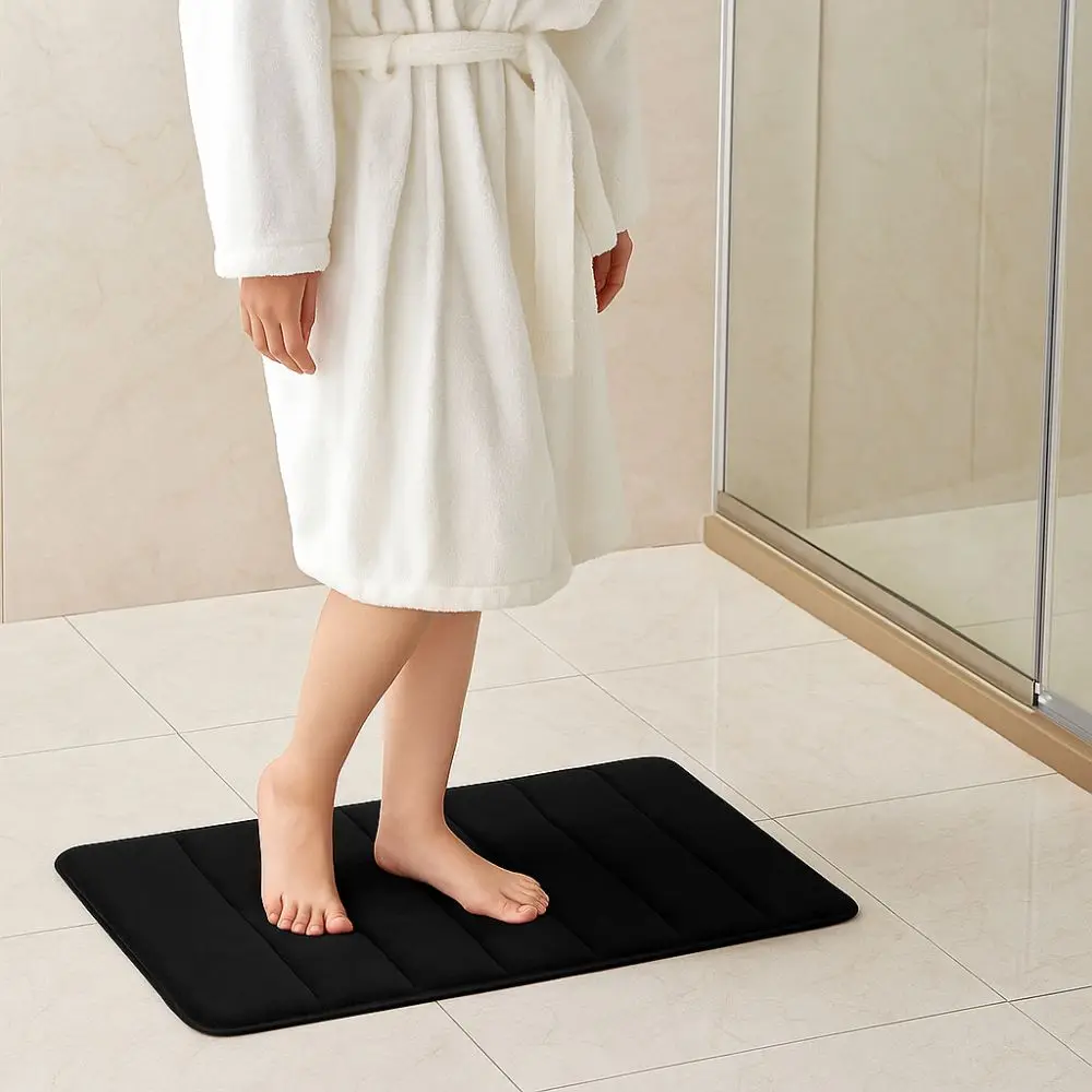 

3pcs/Set Thick Non Slip Bath Mat Set Absorbent Non-slip Bathroom Rug Soft Bathroom Rugs Set Spa