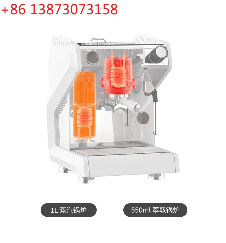 

Commercial Coffee Machines, Small Semi-automatic Italian, Concentrate Boiler Extractor