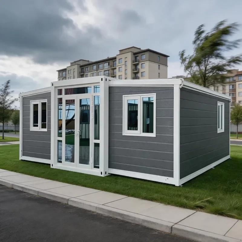 Expandable Container House with Windproof Steel Structure 20ft Portable Expandable Container House