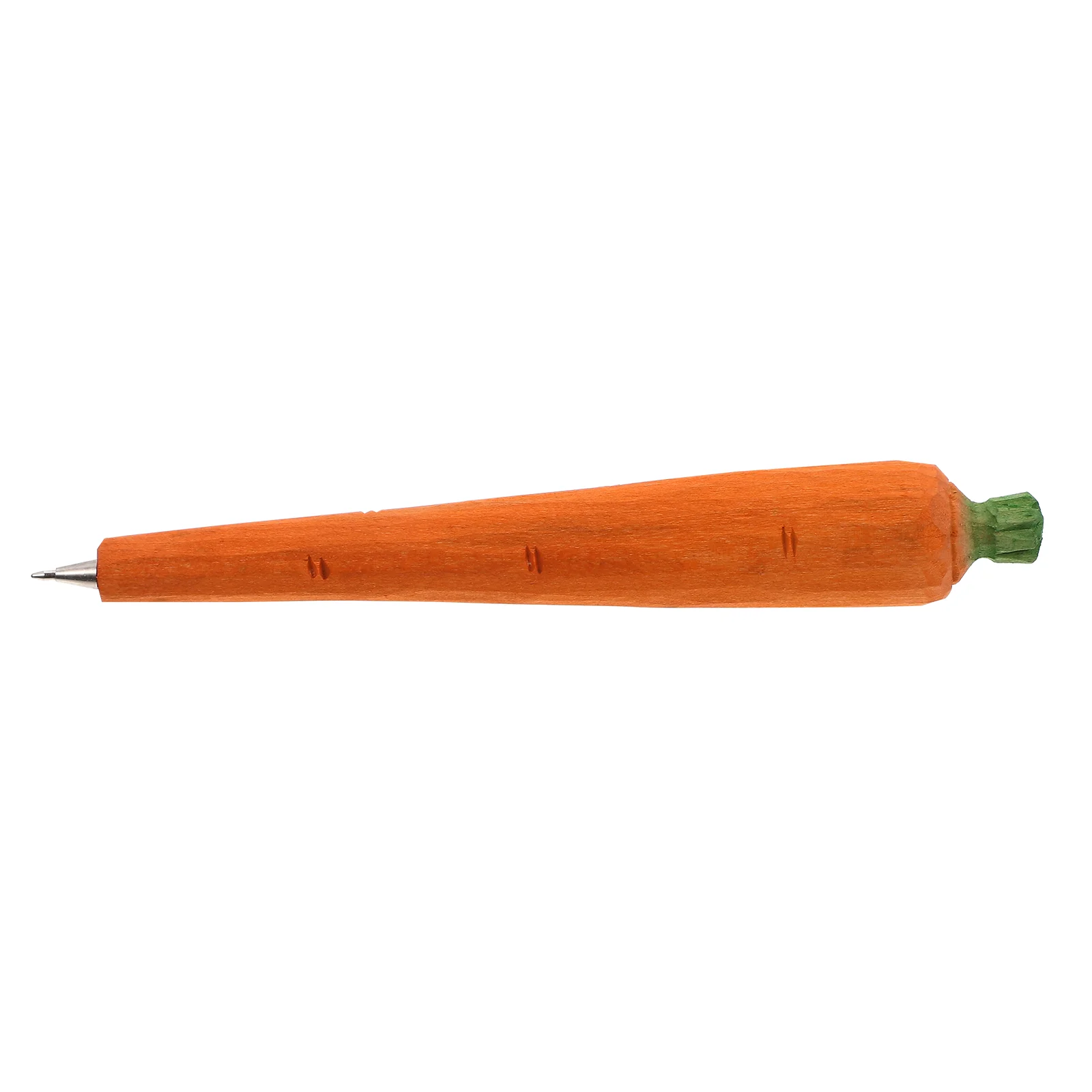 

Wood Carving Carrot Pen Novelty Stationery Ball-point Ballpoint Pens Animal for School Wooden Student