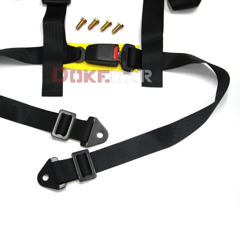 2 Inch Original Universal Sports Racing Seat Belt Safety Four-point Fixing Mounting Drifting Car Seat Belt Auto