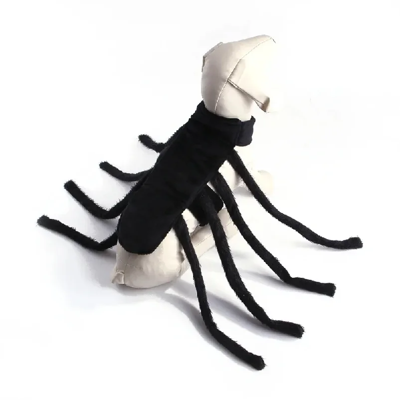 1pcs halloween spider costume funny pet cat dog clothes for small medium-sized dog clothings halloween cosplay pet accessories 2