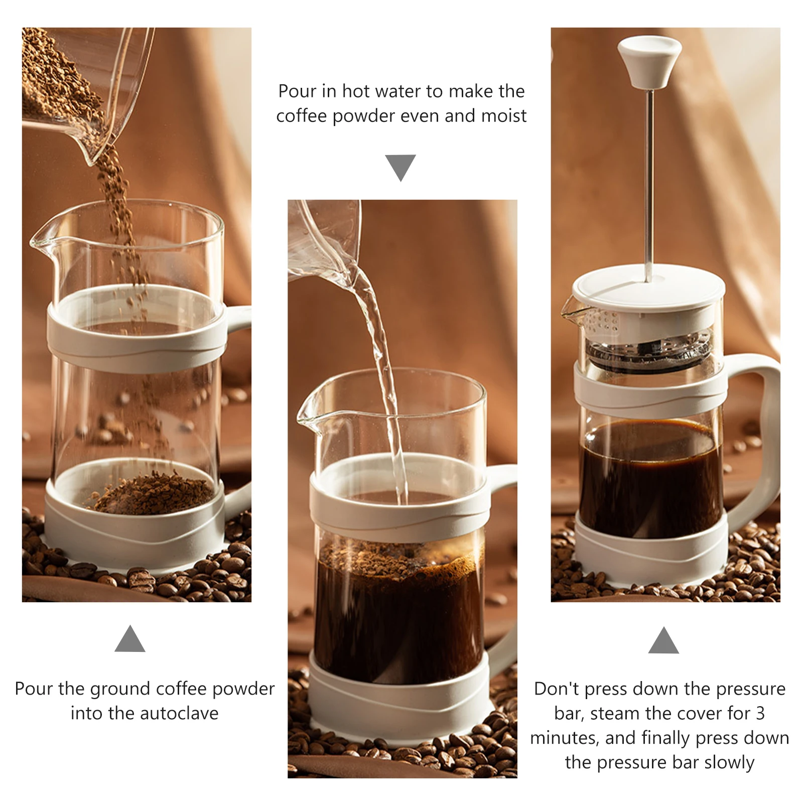 

800ml Glass Coffee Maker Pot Carafe Easy Operate Time Saving Quality Material Safe Home Office Use Coffee Maker