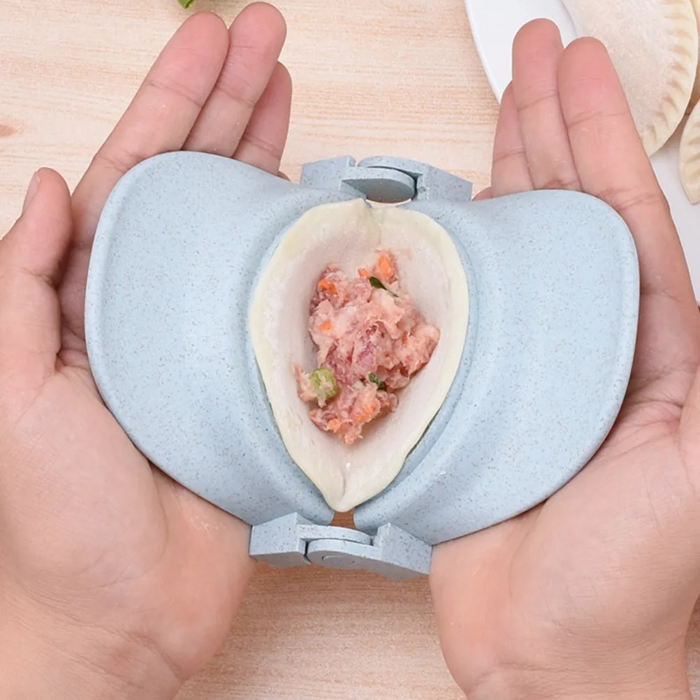 1Set Eco Friendly Dumpling Maker Kit with Crimping Pattern Dumpling Mold Cutter Press for Chinese Empanada Ravioli Pierogi