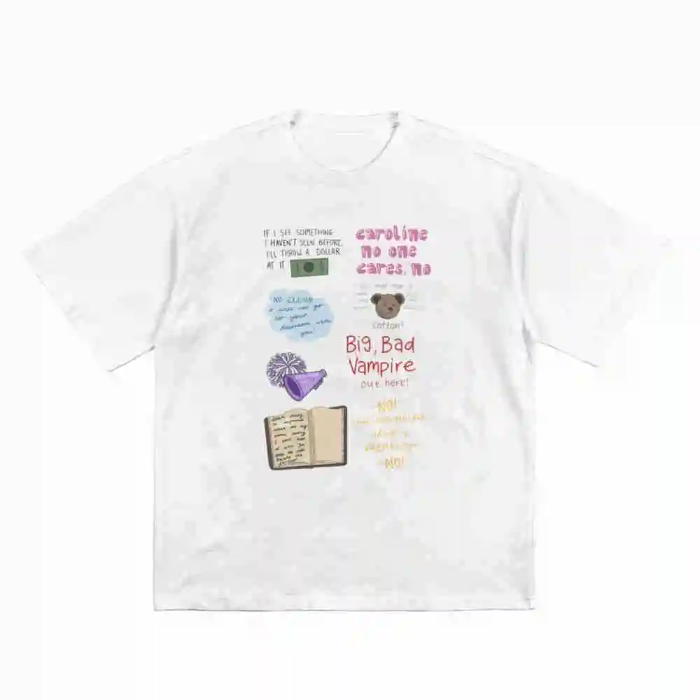 Damon Quote Short Sleeve Tee 100% Cotton T-Shirt