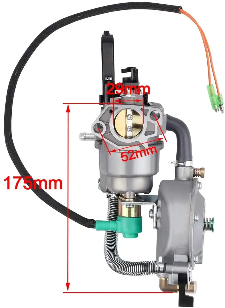 Imagem -03 - Gpl tipo Carburador Duplo Combustível Gx390 para Kit de Conversão Lpg Compatível para Honda Gx390 188f 4.55.5kw