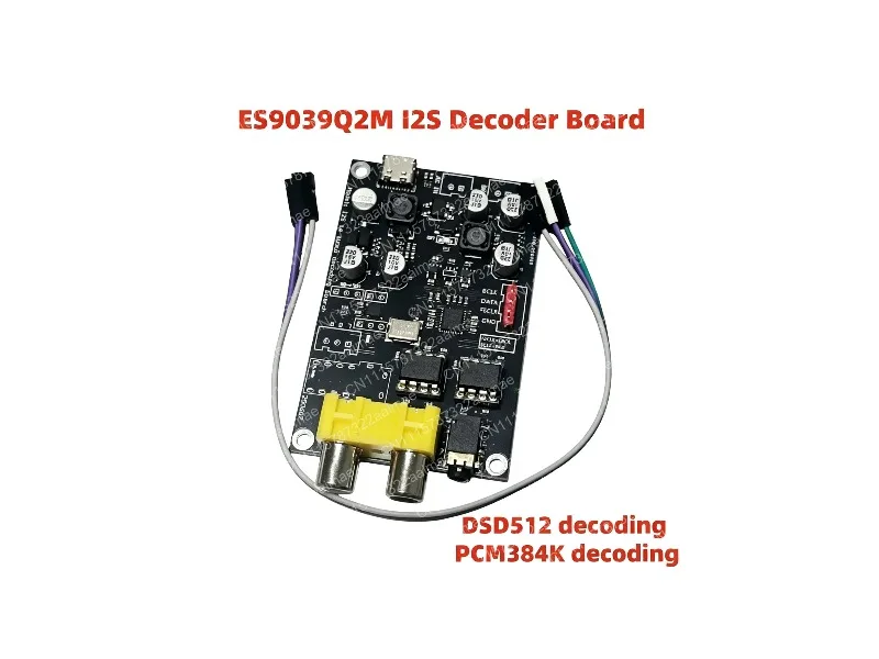 Wireless I2S Decoder Board DSD512 DAC HiFi Audio Player 32Bit Upgrade