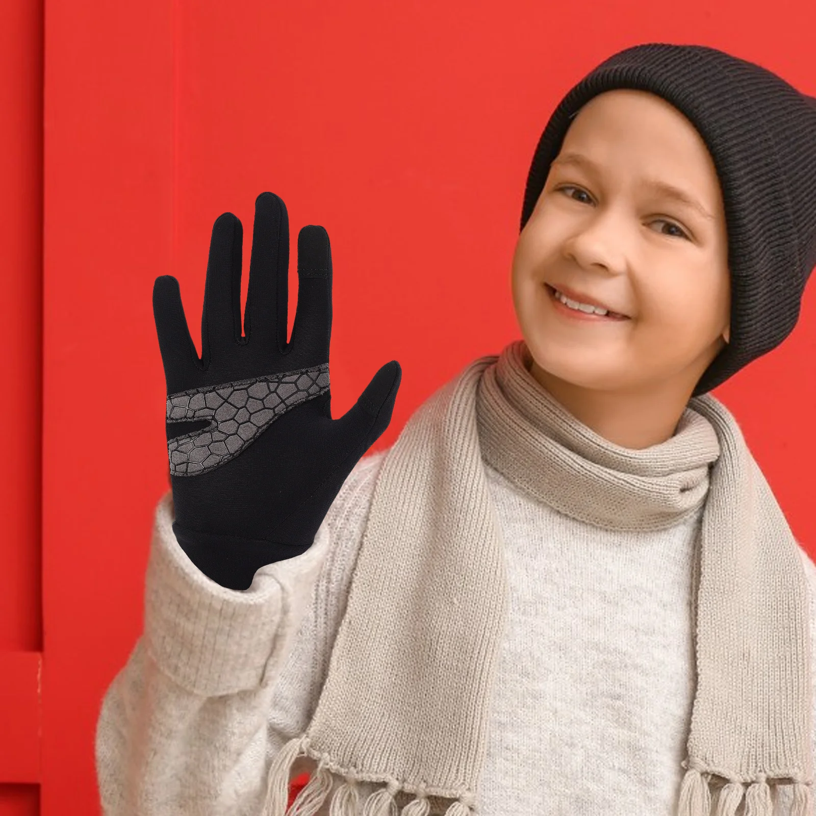 

Warm Kids Cycling Gloves Winter Outdoor Sports Boys Girls Cold Weather Bike Riding Gloves for Children Bike Glove for Men