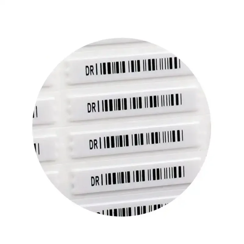 1000 Pieces/Lot 58KHz Anti-theft Magnetic Soft Label Supermarket Store Products Bar Code Tag EAS Security Anti-Theft DR Labels