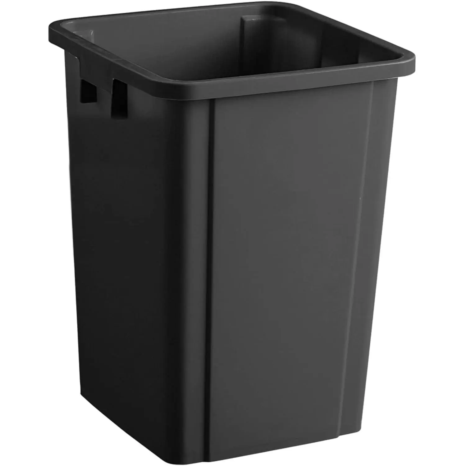 

19 Gallon Black Square Trash Can, Commercial Grade Plastic, Easy Cleaning, Ideal for Home and Office