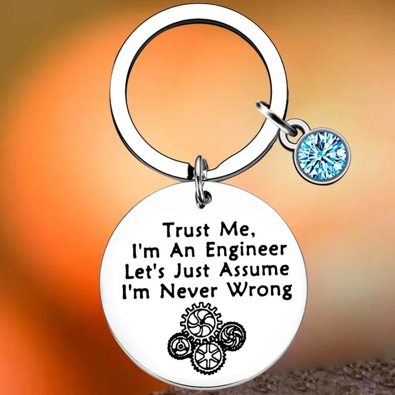 

Hot Funny Engineer Gift Key Chain Ring Engineering Gift keychains pendant Graduation Gift