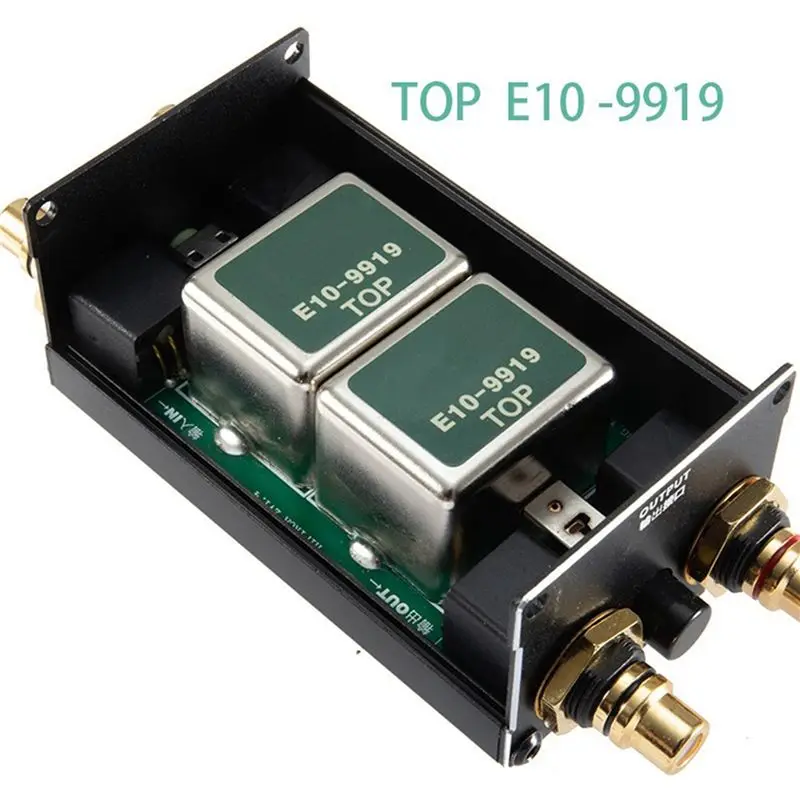Efficientt-1 PCS PRO AV2 2CH Hifi Audio Isolator Ground Loop Audio Isolator Audio Noise Filter RCA Noise Isolator Audio Signal R