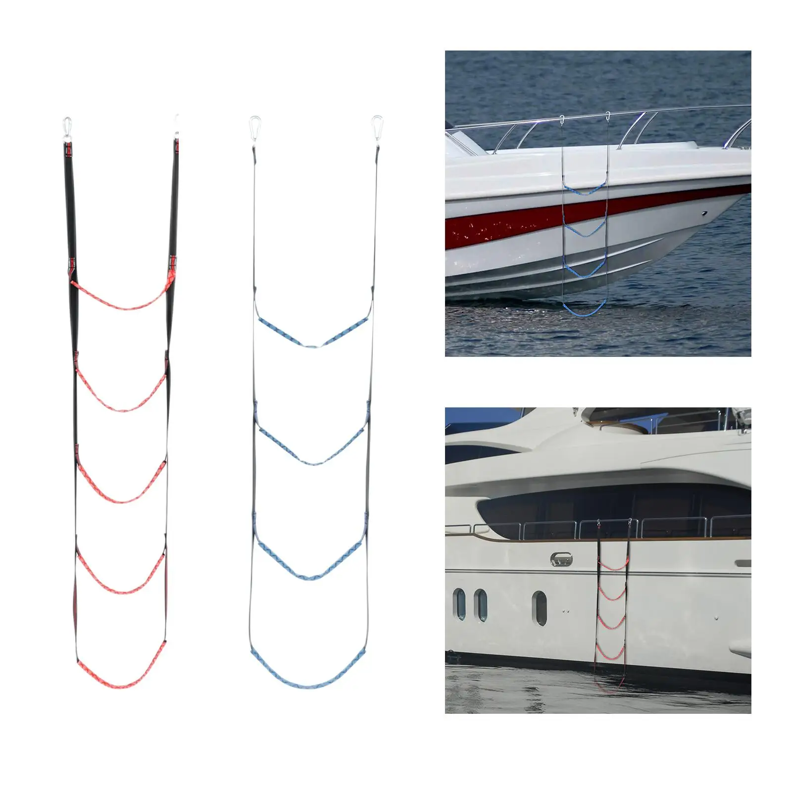 

Four Steps Boarding Ladder Folding for Inflatable Boat Non Slip Strong