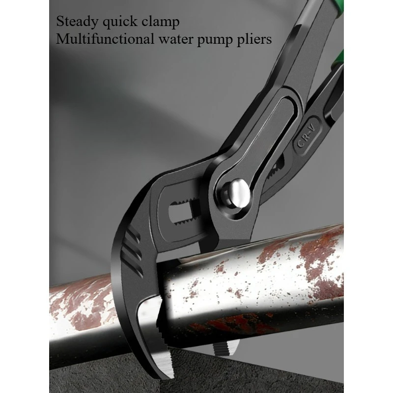 Quick Adjustment Pliers Wrench with Large Opening for Water Pipe of Water Pump Multifunctional Pliers for Water Pump