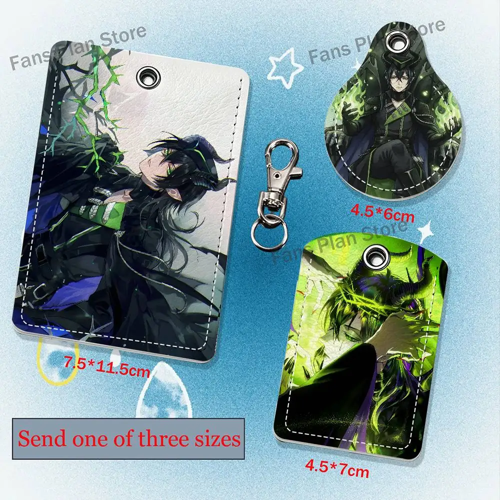 M-Malleus D-Draconia PU Leather Card Holder Keychain Key Ring Door Lock Access Tag ID Access Card Air Tag Case Keychain Card