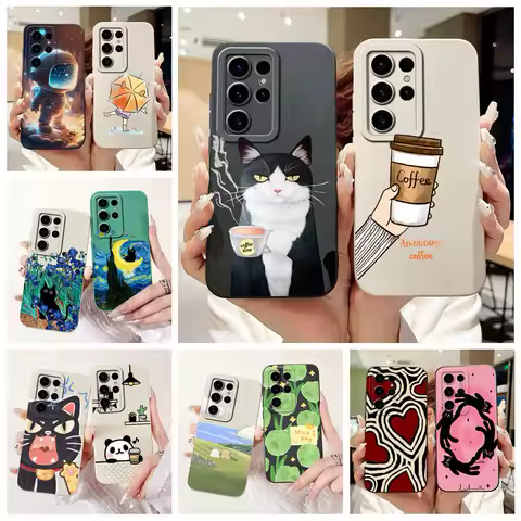 For Samsung Galaxy S21 Ultra Case S21+ Luxury Candy Painted Cover Soft TPU Phone Case For Samsung S21 FE S 21 Plus S21FE 5G Bags