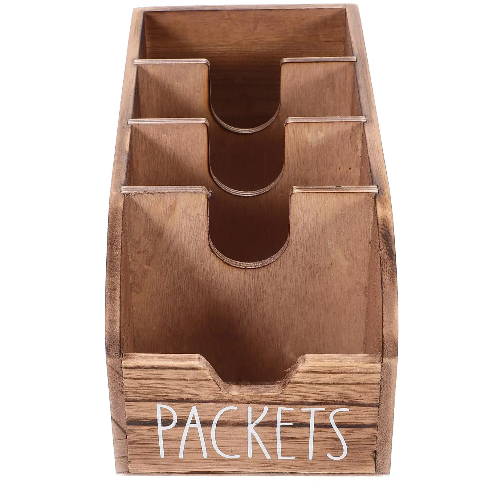 

Tea Bag Storage Box Sachet Rack Organizer Seasoning Packet Multi Spice Container Wood Holder Office Coffee Station Tea Display