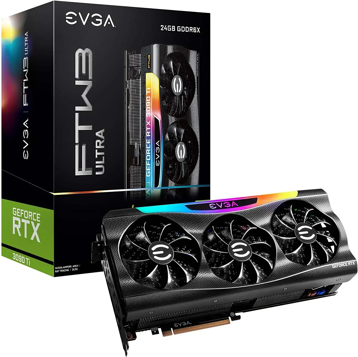 Letnia zniżka 50% GORĄCEJ WYPRZEDAŻY NA EVGA GeForce RTX 3090 Ti FTW3 Ultra Gaming, 24G-P5-4985-KR, 24 GB GDDR6X