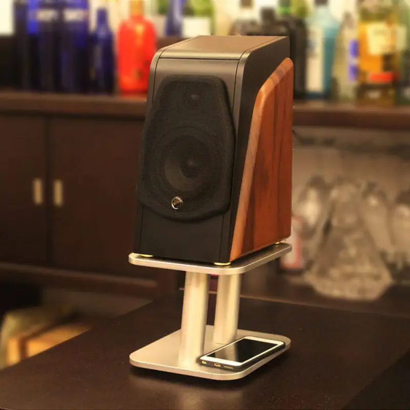 HIFI Multimedia Speaker Foot Stand Aluminum Alloy Shockproof Desktop Base Anti-vibration Audio Support Entertainment Sound Rack