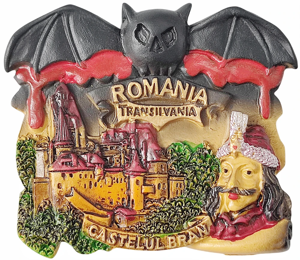 ثلاثية الأبعاد رومانيا مغناطيس الثلاجة هدية تذكارية الراتنج الثلاجة المغناطيسي ملصق جمع ديكور المنزل