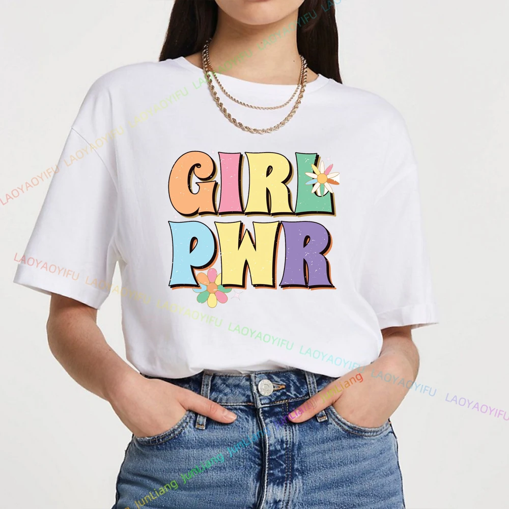 90'S Harajuku Fashion Women Girl Pwr Female Clothing T-shirts Goth Top Y2k Clothes Women's Blouse Woman Tops Shirt Offers Tees