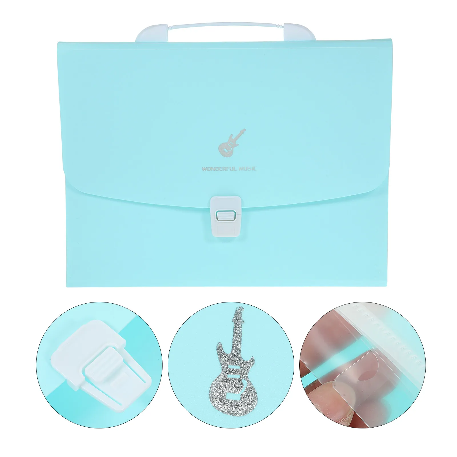 

Expanding Accordion File Folder for A4 Documents Bills Receipts Coupons Tickets Lightweight Portable Multi Pocket Plastic File