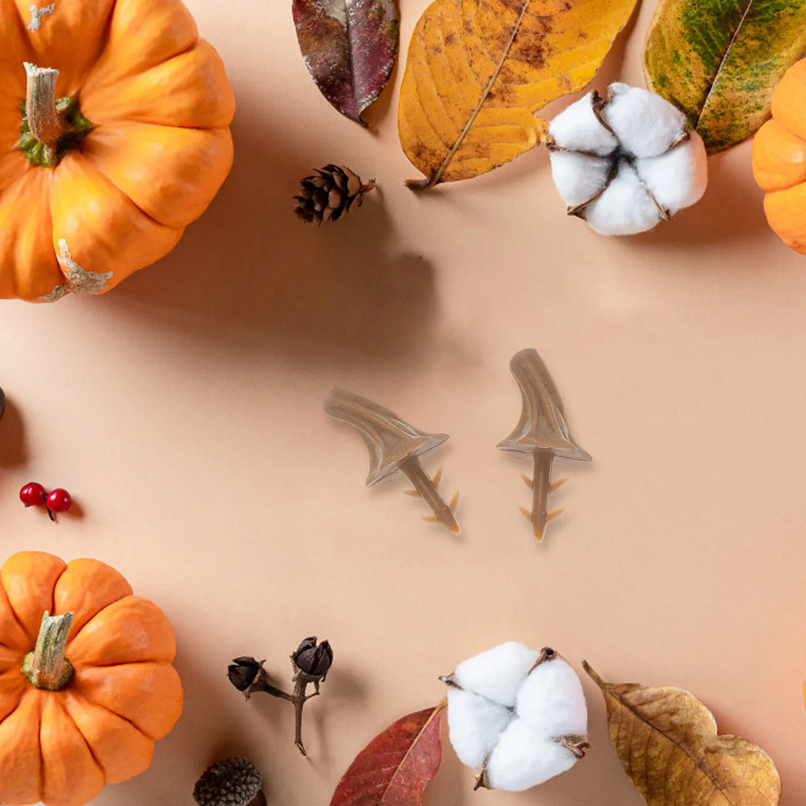 

50pcs Plastic Pumpkin Stems for Fabric Pumpkins DIY Crafts Decor Artificial Realistic Design Versatile Use Fall Accessories