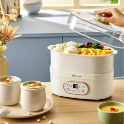 Smart Reservation Electric Stew Pots, Ceramic Water Tight Stew Household Small BB Porridge Pot for Baby Bird's Nest Stew Cup