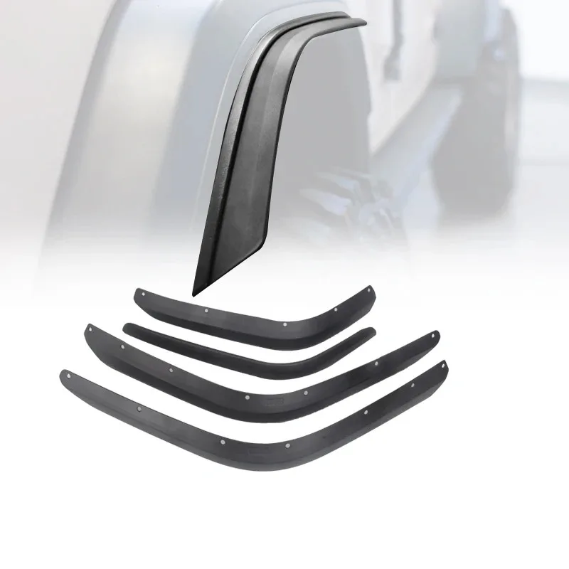 

Offroad Black Fender Guard Wheel Eyebrow 4X4 Accessory for Wrangler JL 2018+ Fender Flare Extensions