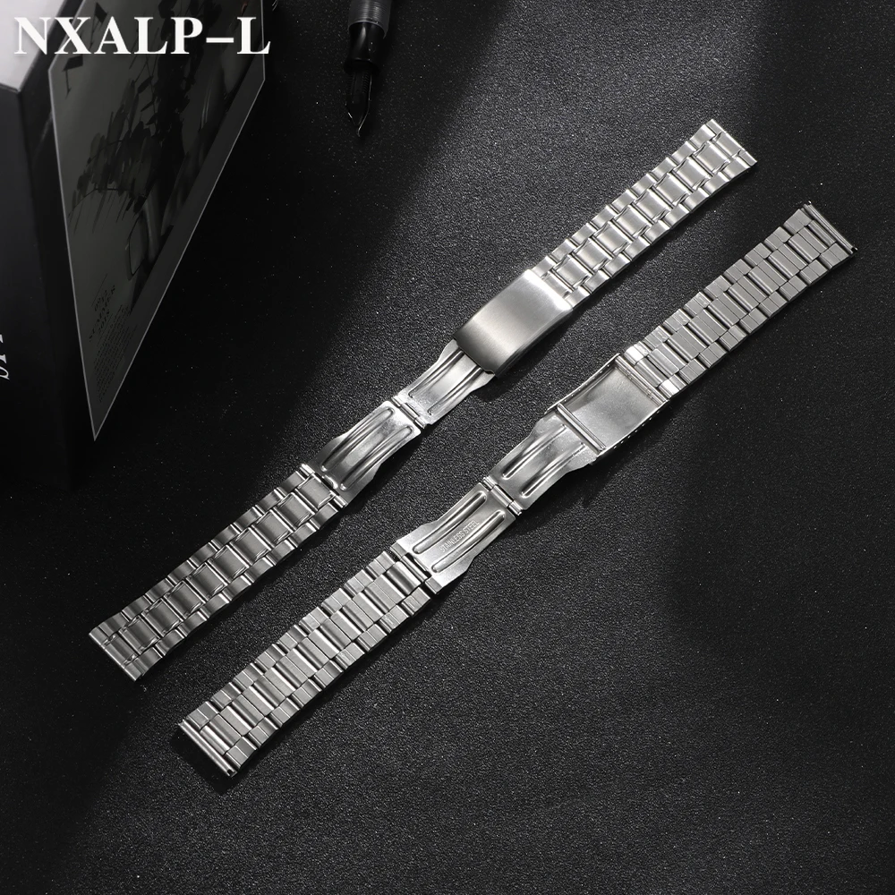 12 مللي متر 14 مللي متر 16 مللي متر 18 مللي متر 20 مللي متر 22 مللي متر 24 مللي متر الفولاذ المقاوم للصدأ حزام (استيك) ساعة ل Seiko ل رولكس معصمه الرجال النساء العالمي أساور حزام
