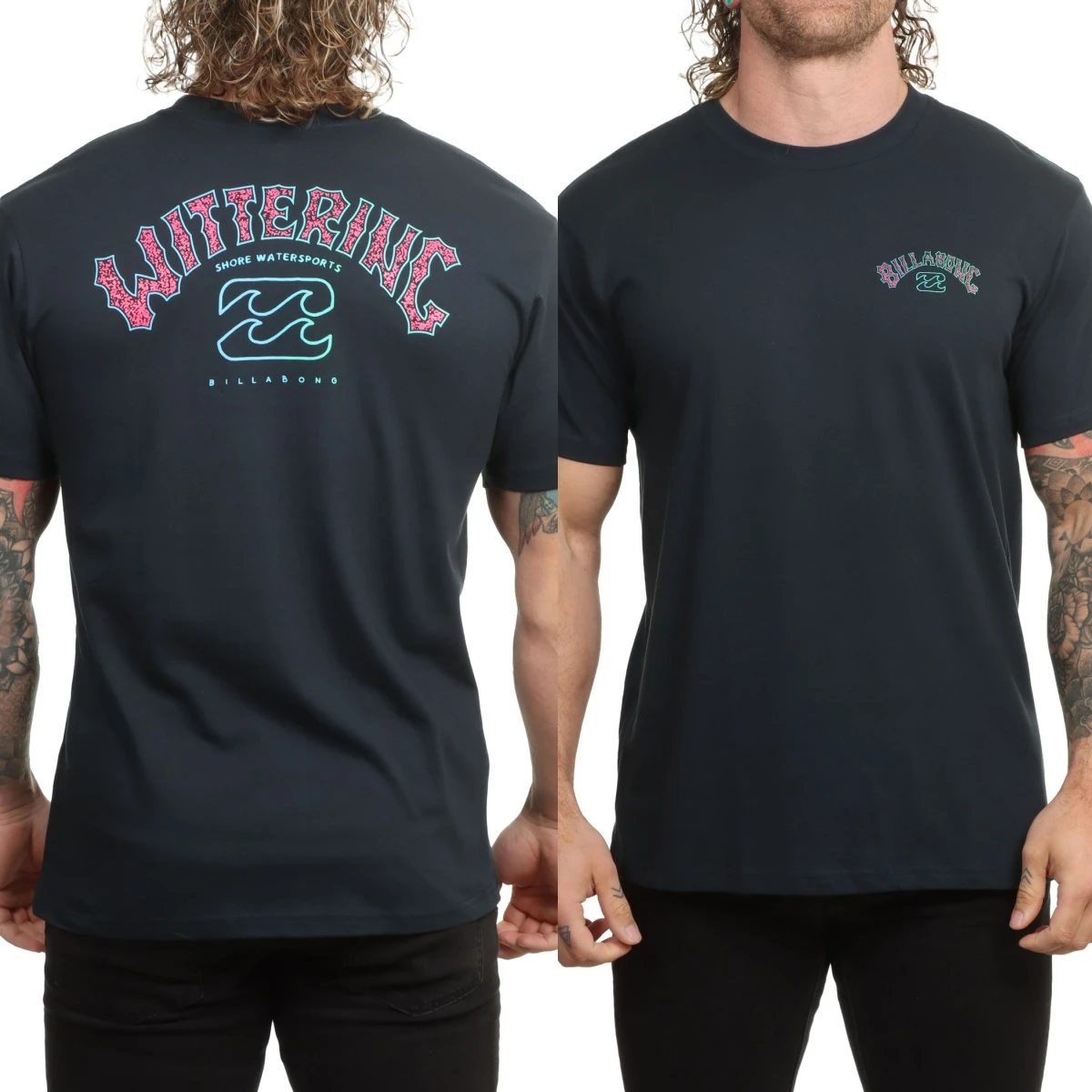 Camiseta Casual de Algodão com Estampa Gráfica Arch Wittering para Skate e Surf, Moda de Rua para Homens e Mulheres no Verão