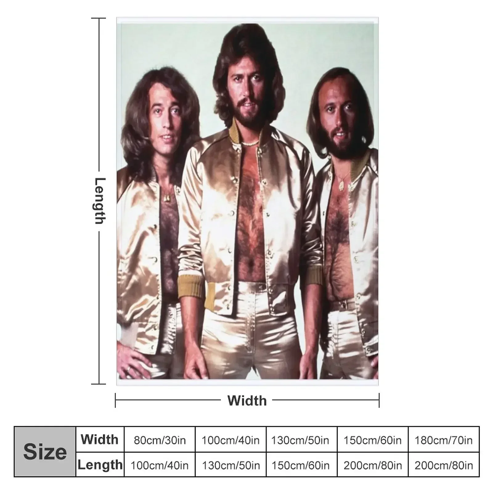 Design Actually A Bee gees Band Poster Throw Blanket Nap wednesday Multi-Purpose Bed linens Blankets