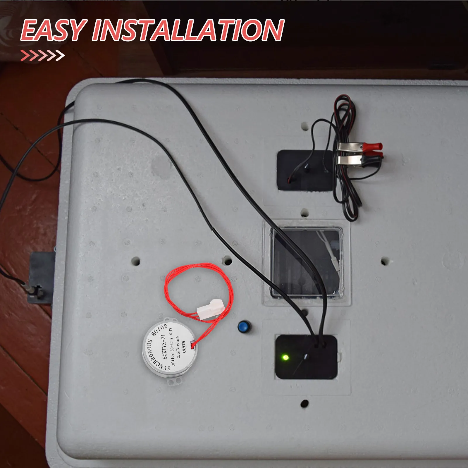 Mini Synchronous Egg Turner Motor 110V Ac for Home Incubators Easy Install Reliable Hatching Motor Replacement Versatile